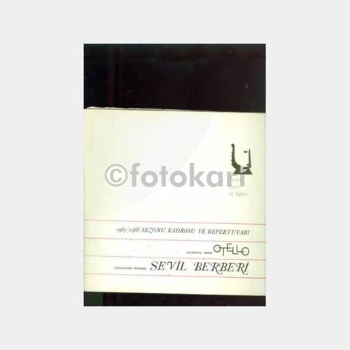 1967 Otello Devlet Opera ve Balesi Oyun Programı