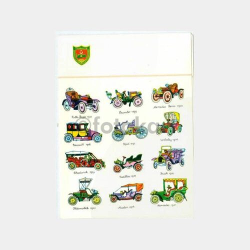 Eski Klasik Otomobiller Konulu Tebrik Kartı