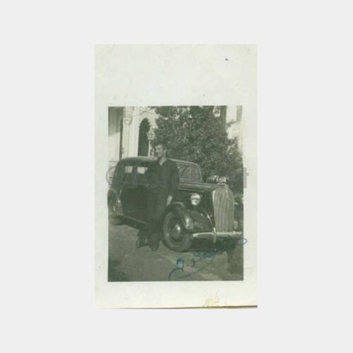 1940 Eski Otomobil ve Bay Konulu Fotoğraf