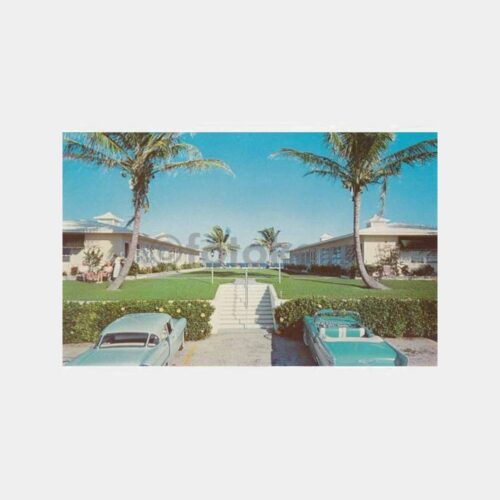 1958 Eski ABD Otomobilleri Konulu Kartpostal