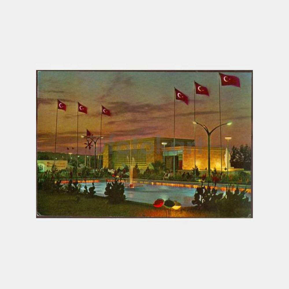 1970 Samsun Fuarı Gece Görünüş Kartpostal