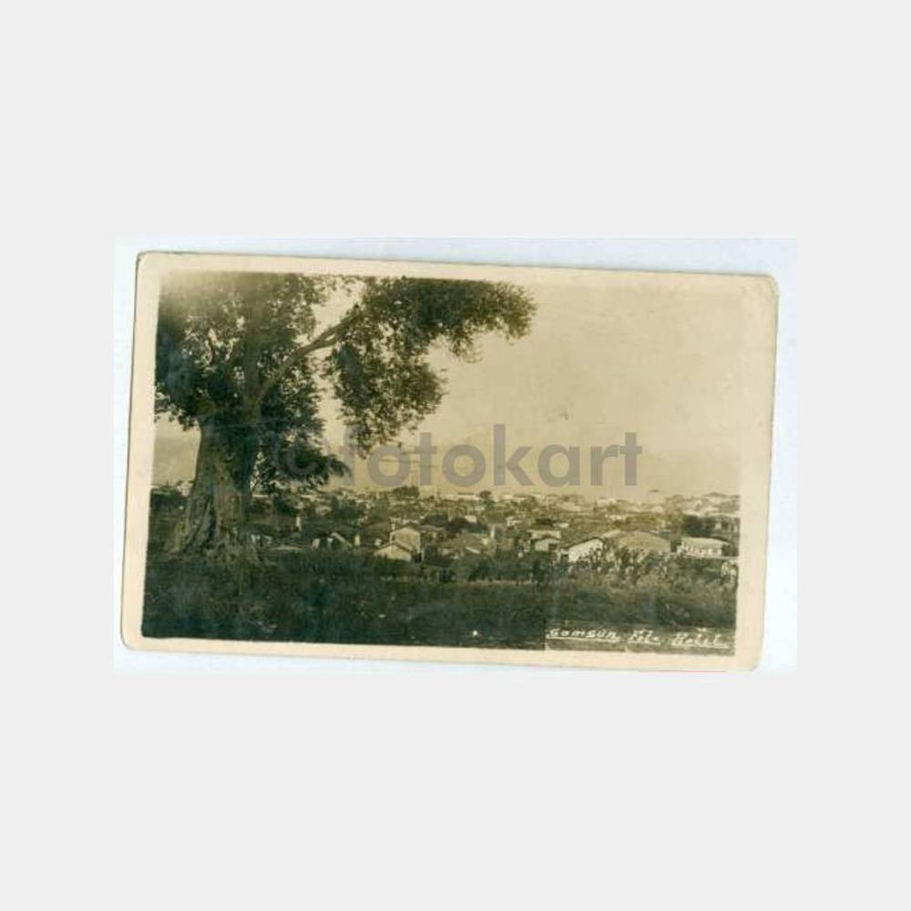 1942 Samsun Genel Görünüş Damgalı Kartpostal