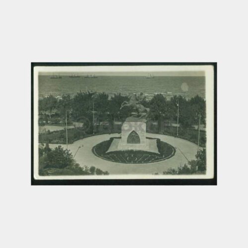 1936 Samsun Atatürk Heykeli Görünüş Kartpostal
