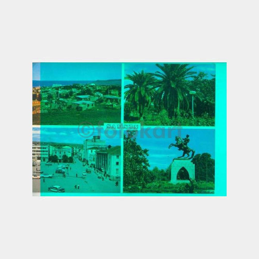 1974 Samsun 4 Görünüş Kartpostal