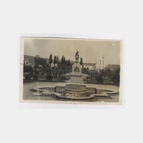 1933 Samsun Gazi Parkı Görünüş Fotokart