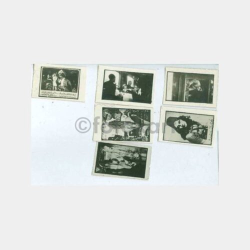 1927 Tiyatro Konulu Küçük 6 Adet Fotoğraf Kartları