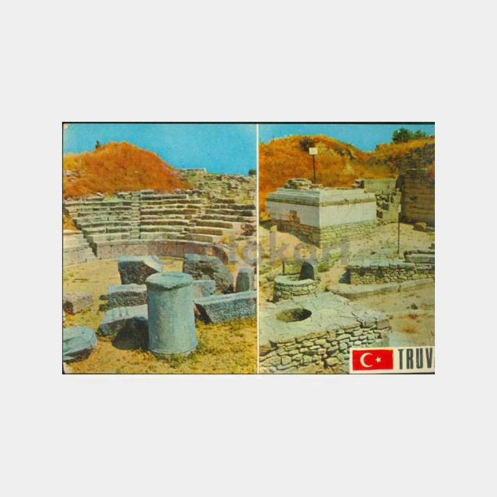 1970 Truva Antik Tiyatro Görünüş Kartpostal