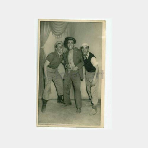 1940 Tiyatro Grubu Tipler 3 Adet Fotoğraf