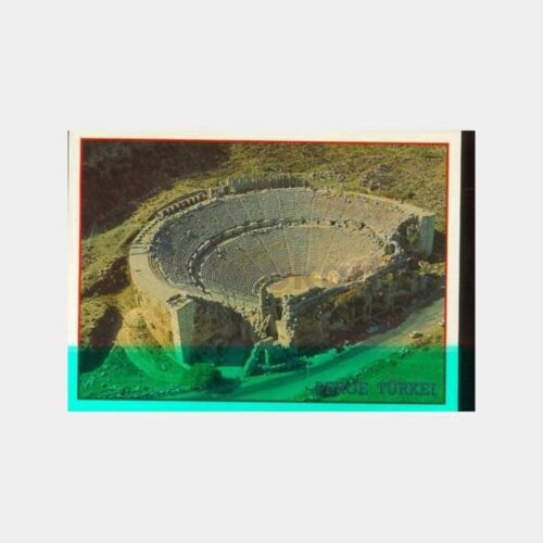 1992 Perge Tiyatro Havadan Görünüş Kartpostal