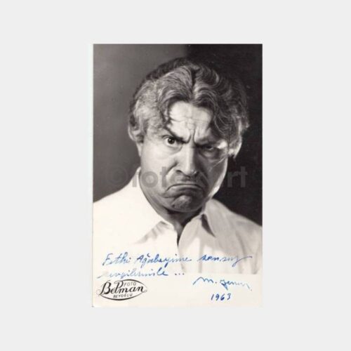 1962 Tiyatro Sanatçısı İmzalı Fotoğraf