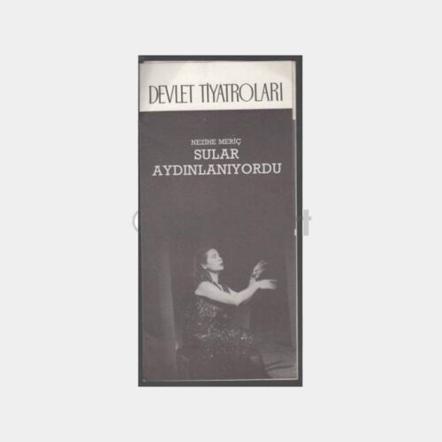 1986 Sular Aydınlanıyordu Devlet Tiyatrosu Oyun Programı