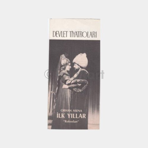 1985 İlk Yıllar Roksolan Devlet Tiyatrosu Oyun Programı