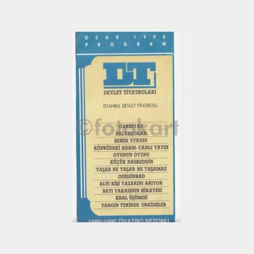 1990 Devlet Tiyatroları Oyun Programı