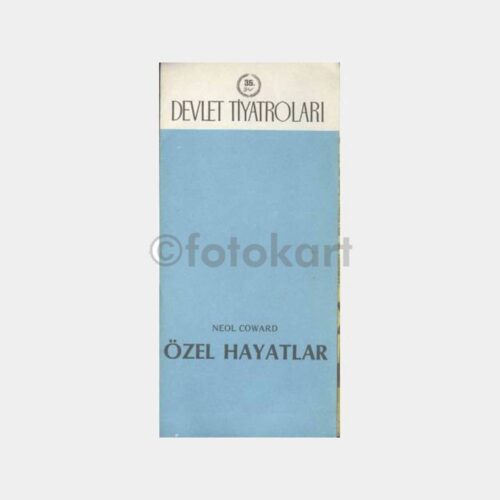 Özel Hayatlar Devlet Tiyatroları Oyunu Programı