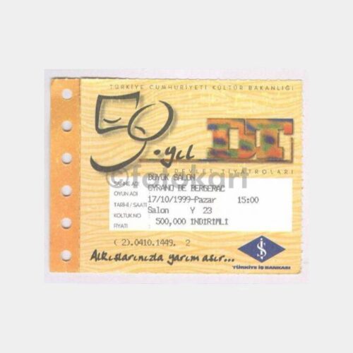 1999 Devlet Tiyatroları 50. Yıl Bilet