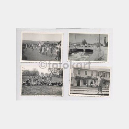 1955 Yunanistan Türkler Yaşam 4 Adet Fotoğraf