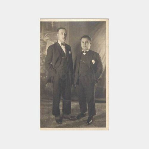 1930 Zonguldak Kozlu İki Beyefendi Fotoğraf