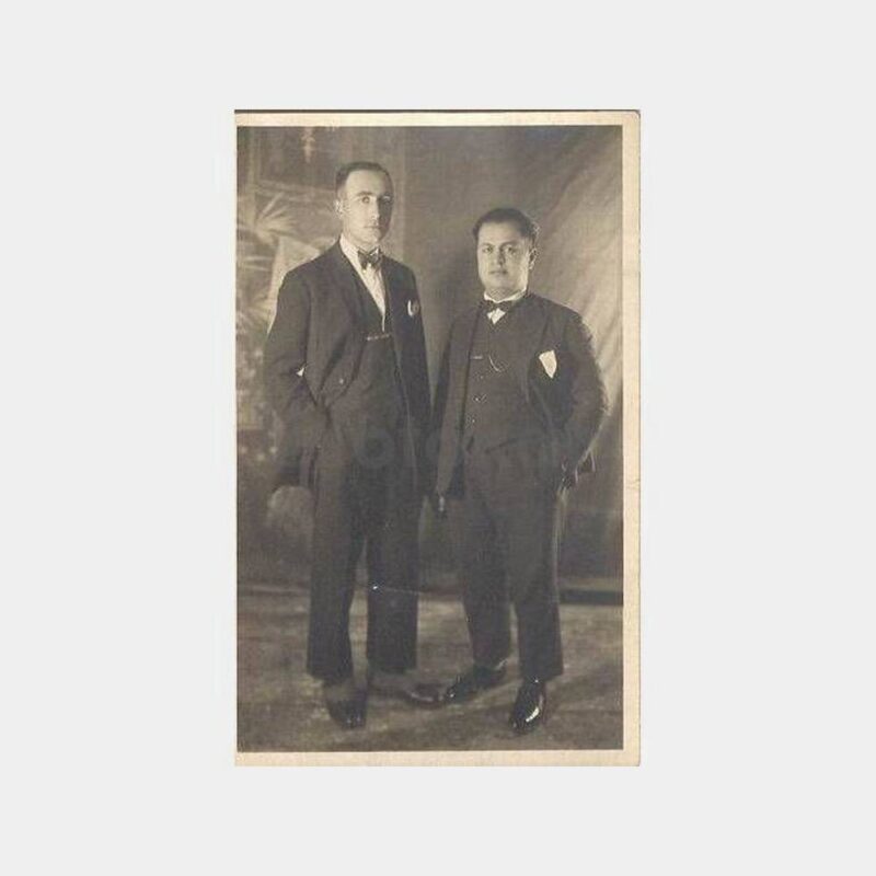 1930 Zonguldak Kozlu İki Beyefendi Fotoğraf