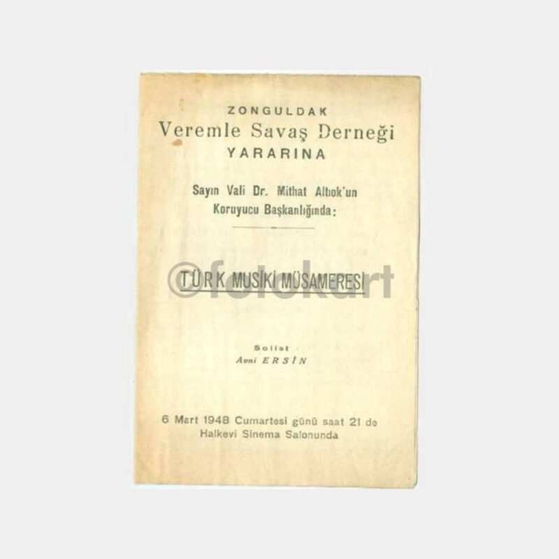1948 Zonguldak Müzik Konser Programı