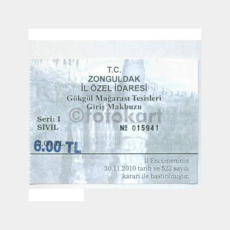 Zonguldak Gökgöl Mağarası Giriş Bileti