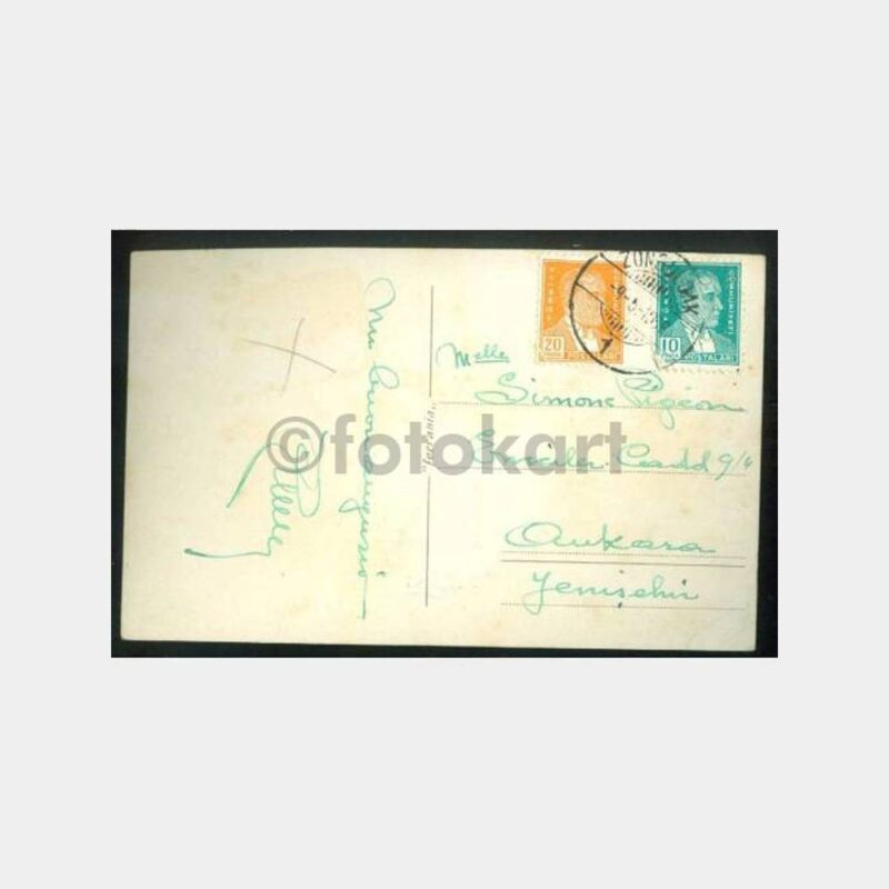 1939 Zonguldak Damgalı Kartpostal - Görsel 2