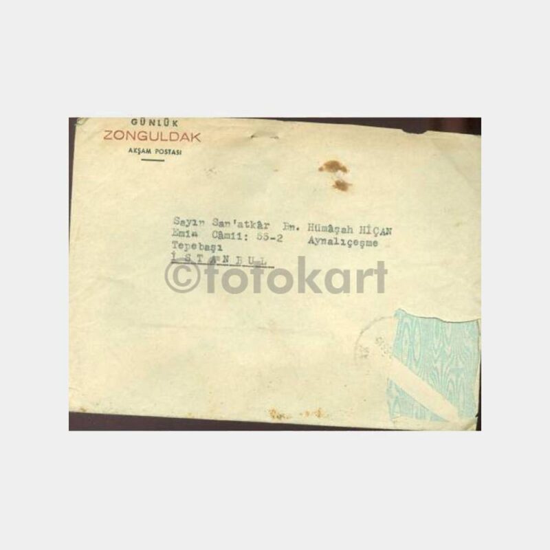 1953 Zonguldak Tahir Karauğuz İmzalı Yazısı