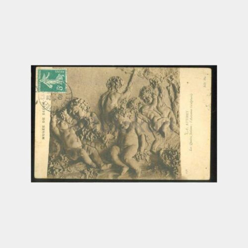 1909 Fransa Dijon Müze - Zonguldak Varışlı Kart