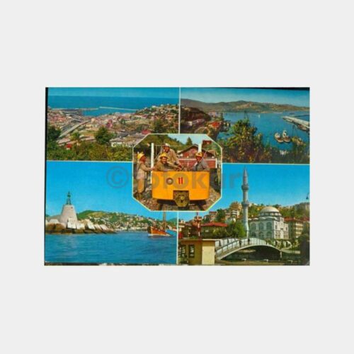 1975 Zonguldak Muhtelif Görünüş Kartpostal