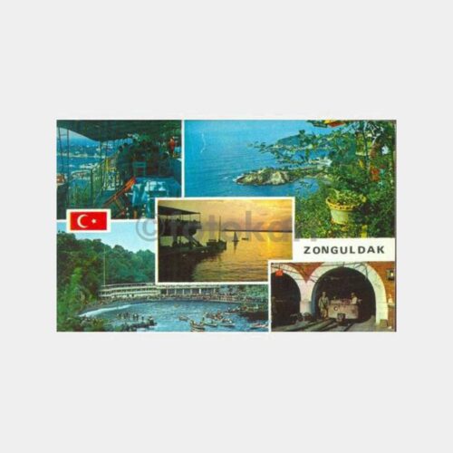 1972 Zonguldak Muhtelif Görünüş Kartpostal