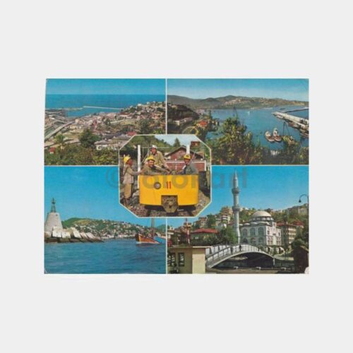 1975 Zonguldak 5 Görünüş Kartpostal