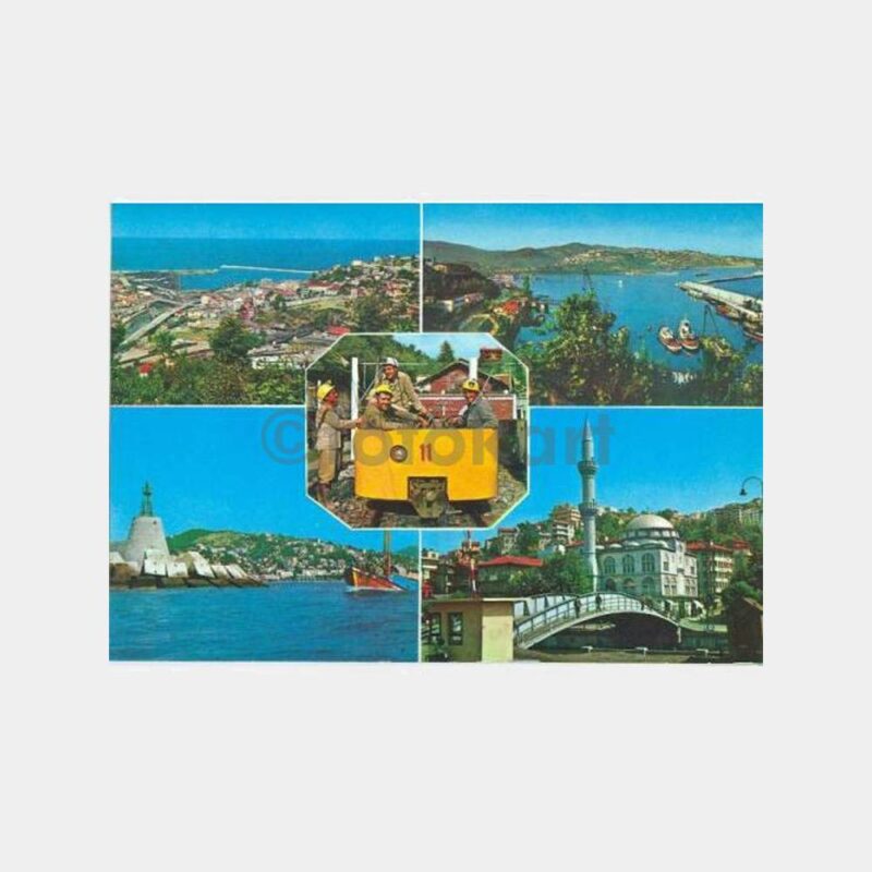 Zonguldak 5 Değişik Görünüş Kartpostal