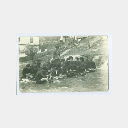1931 Zonguldak Öğrenciler Tabiat Dersinde Fotoğraf