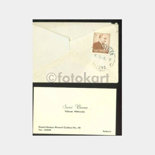 1956 Ankara Y. Mühendis Sami Baran Kartvizit
