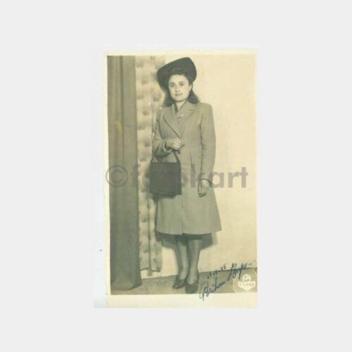 1945 Ankara Foto Rekor Şapkalı Kadın Fotoğraf