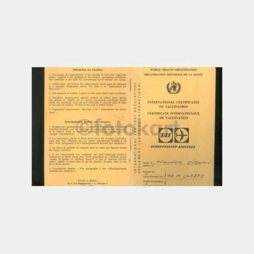 1978 Uluslararası Aşı Kartı - Ankara