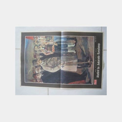 Atatürk Ankara'da Karşılanışı Tablo Baskı Resim