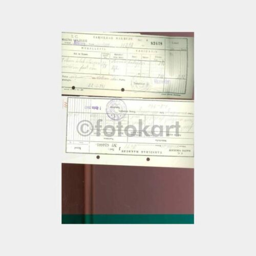 1940-1941 Maliye Ankara Merkez Tahsilat Makbuzu