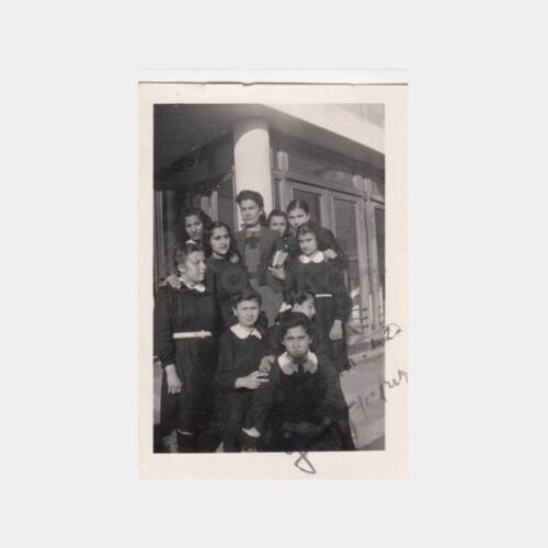 1942 Ankara Kız Öğrenciler Hoca ile Fotoğraf