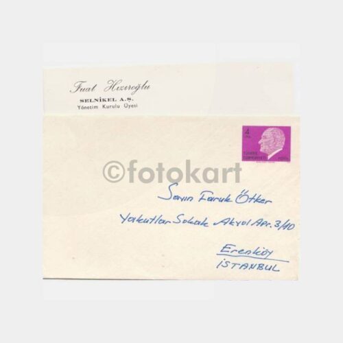 Ankara Selnikel Pul Baskılı Tebrik Zarfı