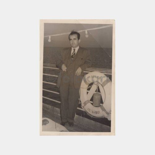 1955 Ankara Vapuru Güvertesinde Fotoğraf