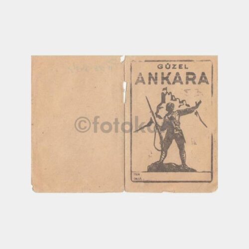 1940 Güzel Ankara Not Defteri Kapak Sayfası