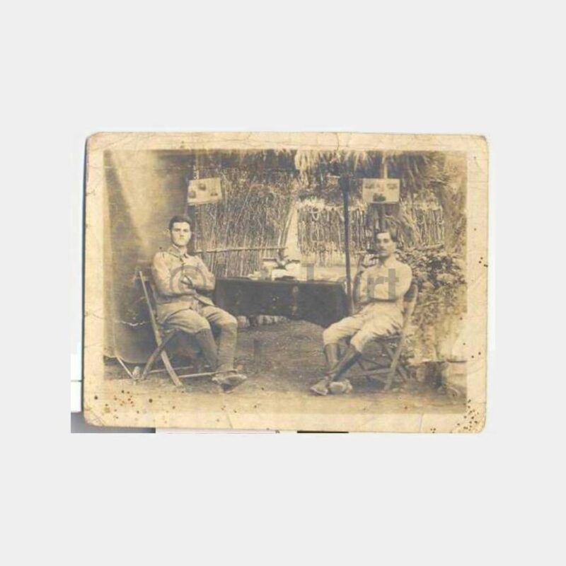 Arabistan Kampta Askerler Eski Nadir Fotoğraf