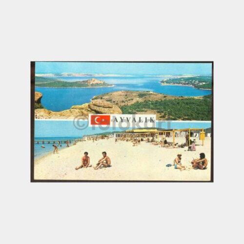 1974 Ayvalık Sarımsaklı Görünüş Kartpostal