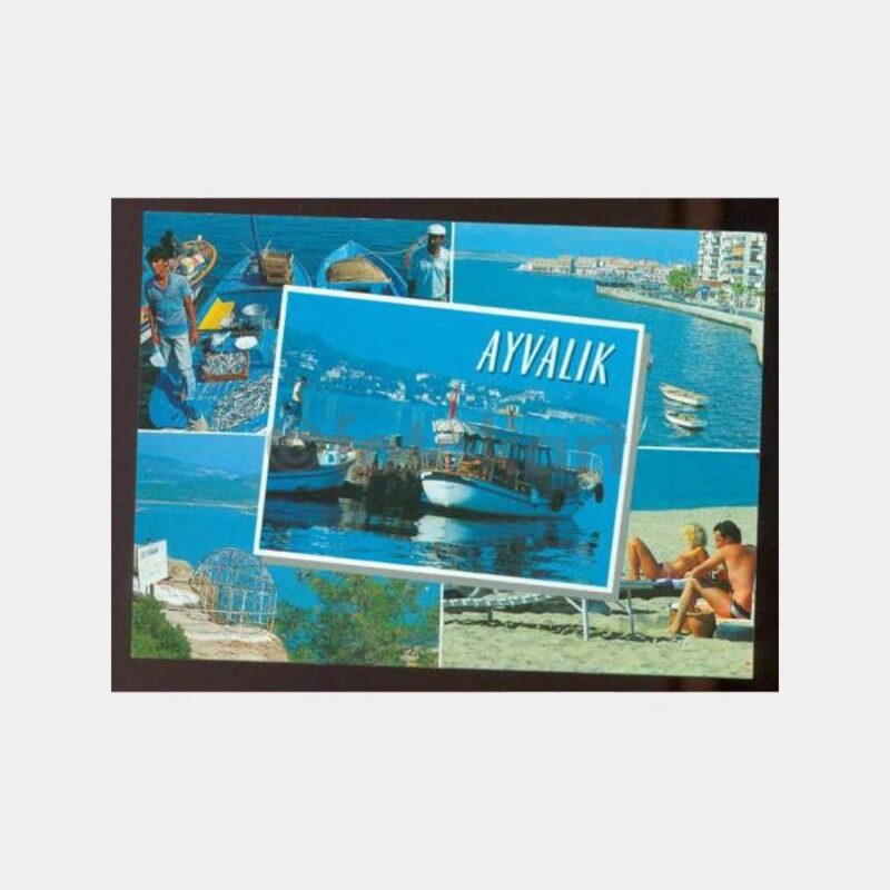 1980 Ayvalık Görünüş Kartpostal