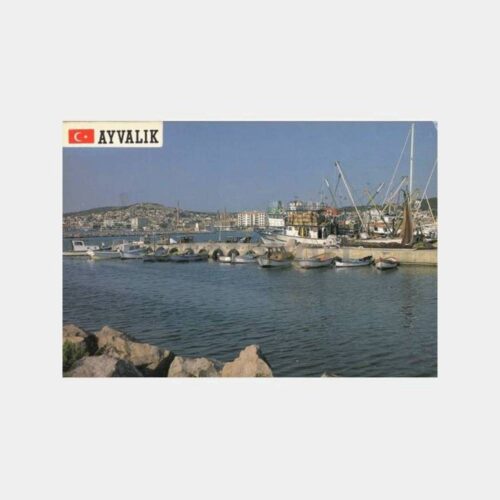 1975 Ayvalık Liman Görünüş Kartpostal