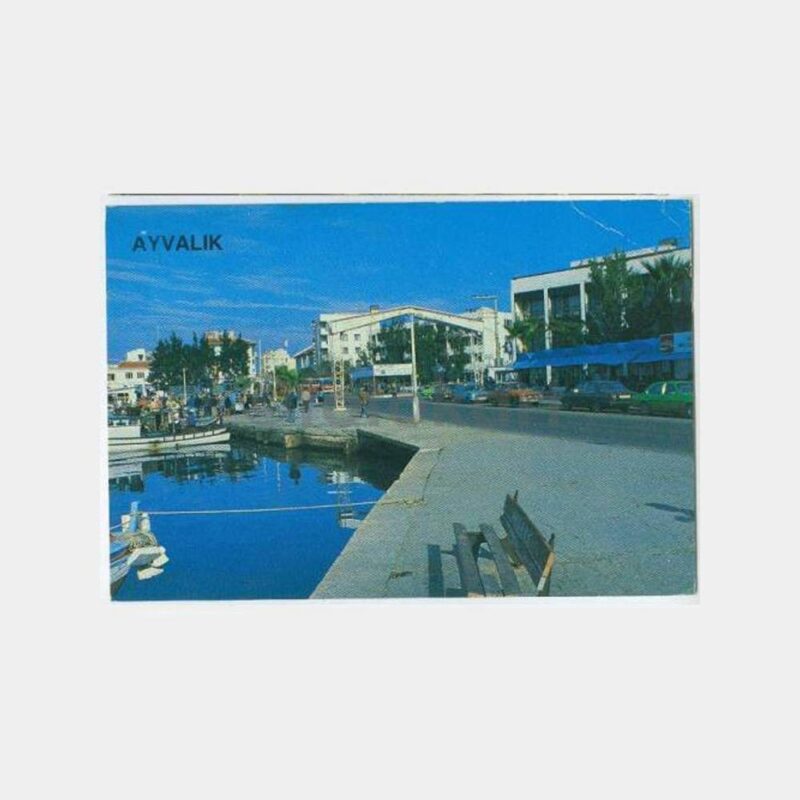 1980 Ayvalık Sahilden Görünüş Kartpostal