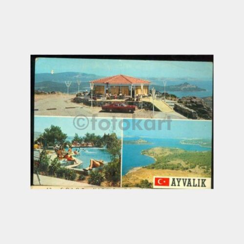 1972 Ayvalık Muhtelif Görünüş Kartpostal