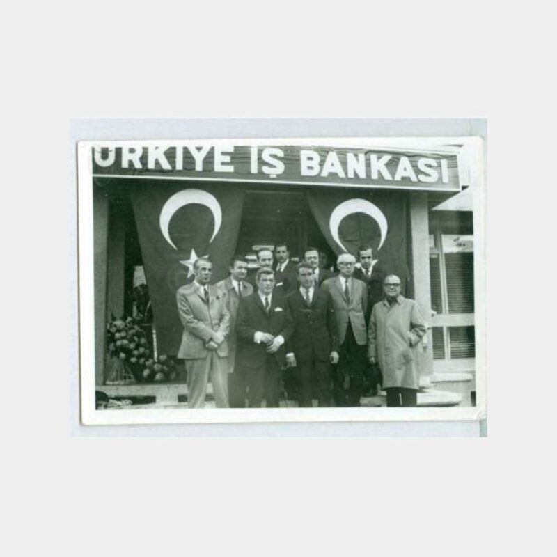 1970 Türkiye İş Bankası Şube Açılışı Tören Fotoğraf