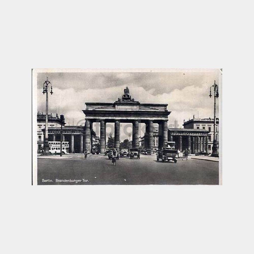 1938 Berlin Brandenburger Tor Fotokart
