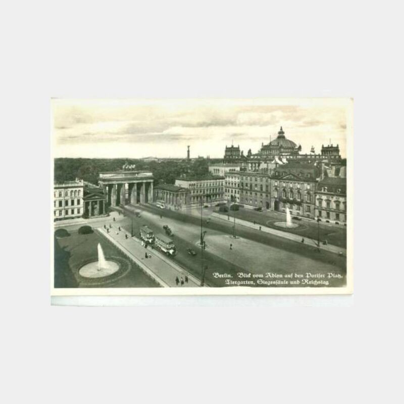 1938 Almanya Berlin Görünüş Kartpostal